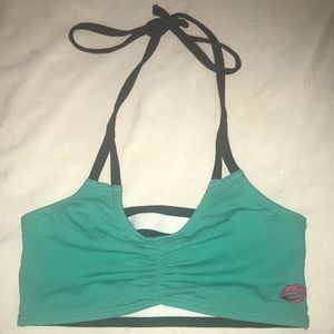 California kisses teal sports bra/bathing suit